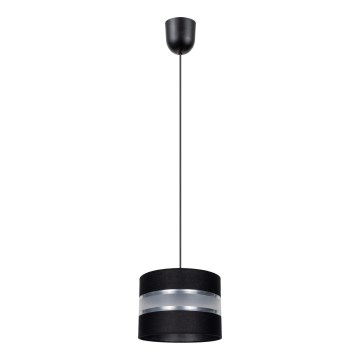 Ljuskrona med snöre CORAL S 1xE27/60W/230V svart