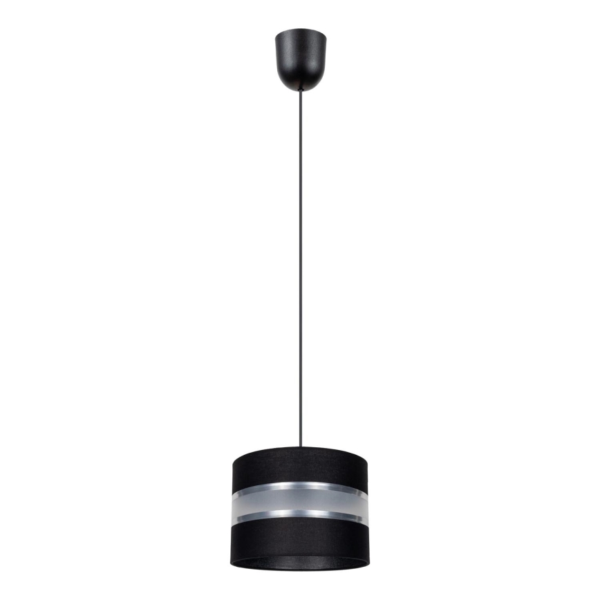 Ljuskrona med snöre CORAL S 1xE27/60W/230V svart