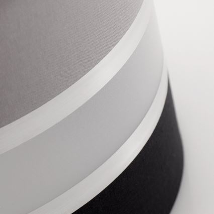 Ljuskrona med snöre CORAL S 1xE27/60W/230V svart och grå