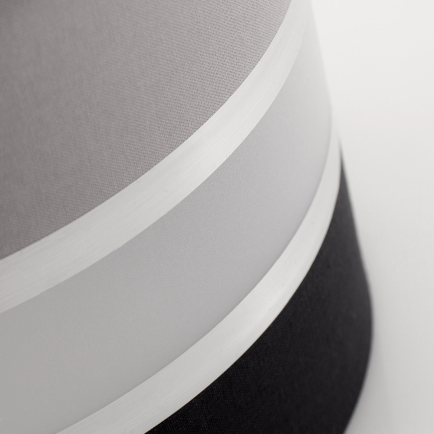 Ljuskrona med snöre CORAL S 1xE27/60W/230V svart och grå