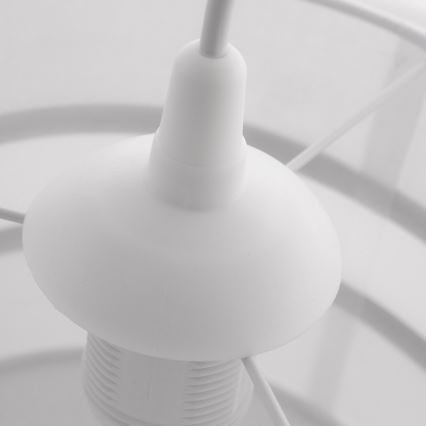 Ljuskrona med snöre CORAL S 1xE27/60W/230V vit