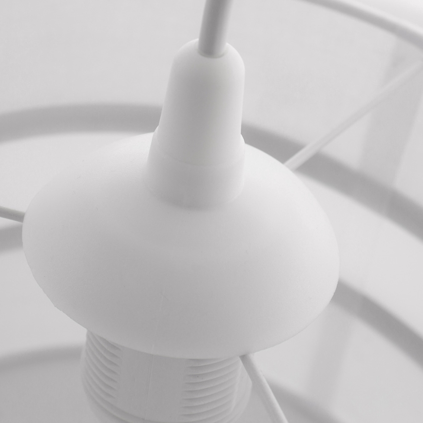 Ljuskrona med snöre CORAL S 1xE27/60W/230V vit