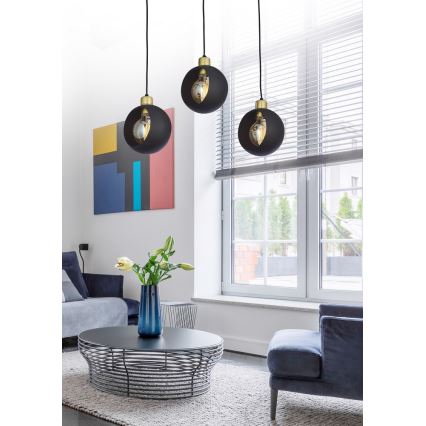 Ljuskrona med snöre CUBUS 3xE27/60W/230V