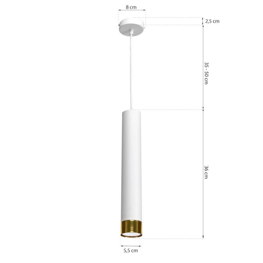 Ljuskrona med snöre DANI 1xGU10/8W/230V