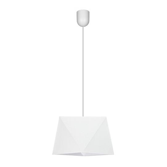 Ljuskrona med snöre DIAMENT 1×E27/60W/230V Vit