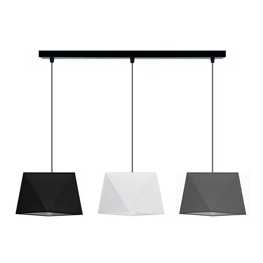 Ljuskrona med snöre DIAMENT 3xE27/60W/230V