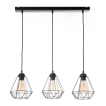 Ljuskrona med snöre DIAMENT MINI 3xE27/60W/230V