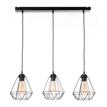 Ljuskrona med snöre DIAMENT MINI 3xE27/60W/230V