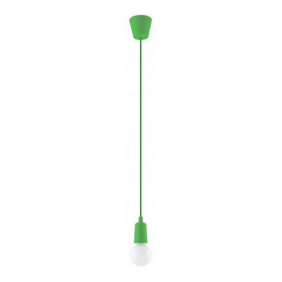 Ljuskrona med snöre DIEGO 1xE27/60W/230V grön