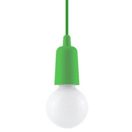 Ljuskrona med snöre DIEGO 1xE27/60W/230V grön
