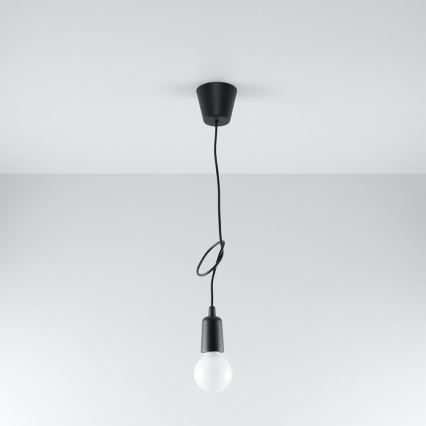 Ljuskrona med snöre DIEGO 1xE27/60W/230V