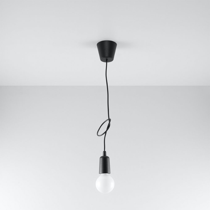 Ljuskrona med snöre DIEGO 1xE27/60W/230V