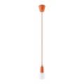 Ljuskrona med snöre DIEGO 1xE27/60W/230V orange