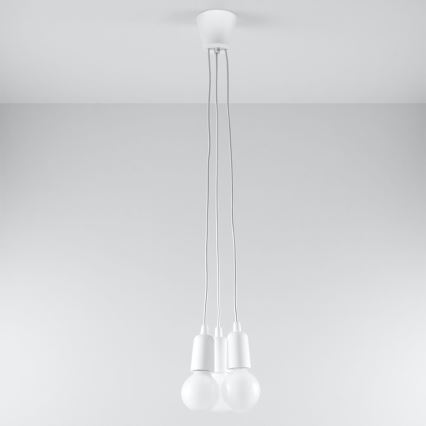 Ljuskrona med snöre DIEGO 3xE27/60W/230V