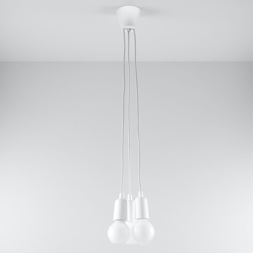 Ljuskrona med snöre DIEGO 3xE27/60W/230V