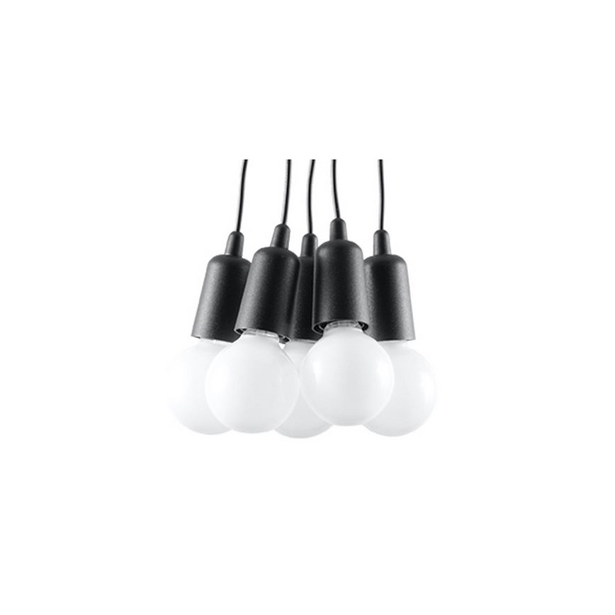Ljuskrona med snöre DIEGO 5xE27/60W/230V