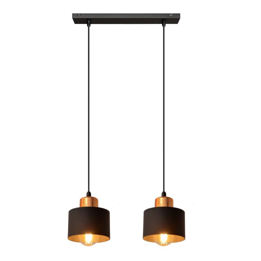 Ljuskrona med snöre EDISON 2xE27/15W/230V