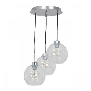 Ljuskrona med snöre FILL 3xE27/60W/230V rund