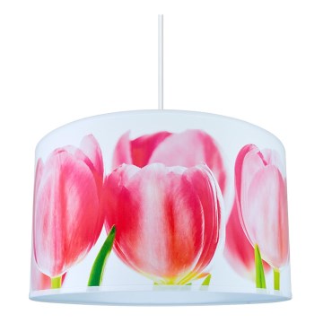 Ljuskrona med snöre FLOWERS 1xE27/60W/230V