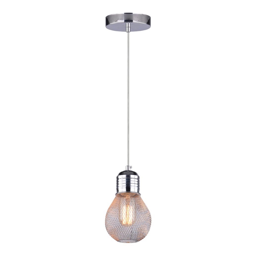 Ljuskrona med snöre GLIVA 1xE27/60W/230V