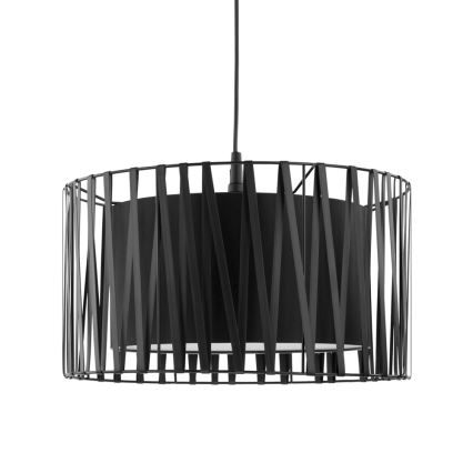 Ljuskrona med snöre HARMONY Svart 1xE27/60W/230V
