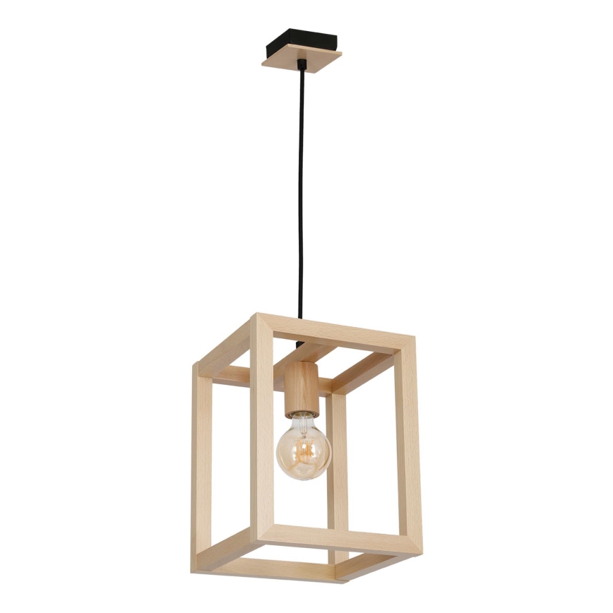 Ljuskrona med snöre LEGNO 1xE27/60W/230V