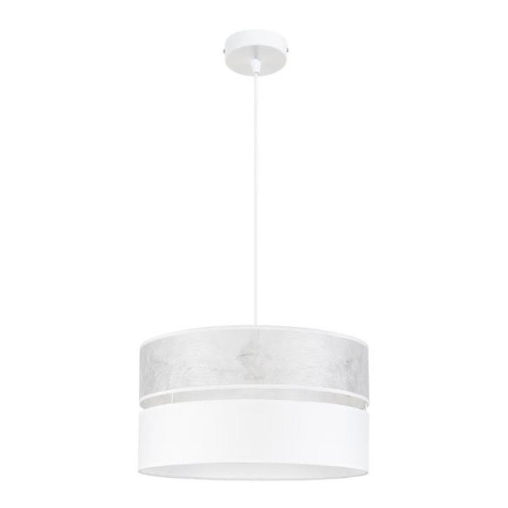 Ljuskrona med snöre LIMA 1xE27/60W/230V vit