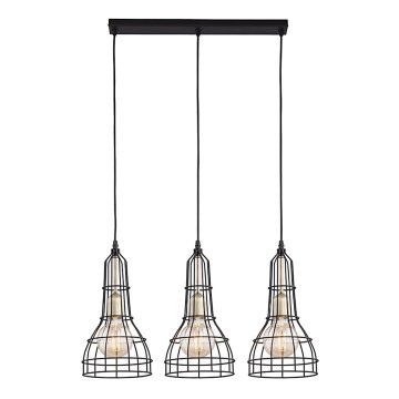 Ljuskrona med snöre LONG 3xE27/60W/230V