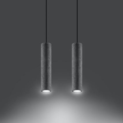 Ljuskrona med snöre LUVO 2xGU10/40W/230V