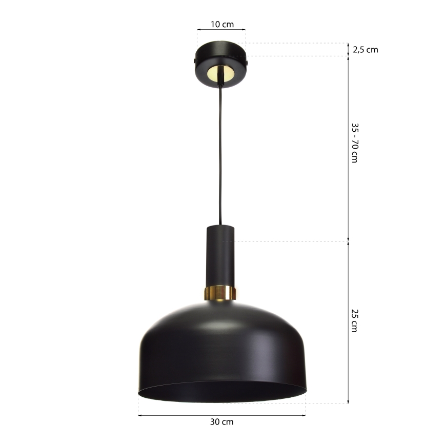 Ljuskrona med snöre MALMO 1xE27/60W/230V