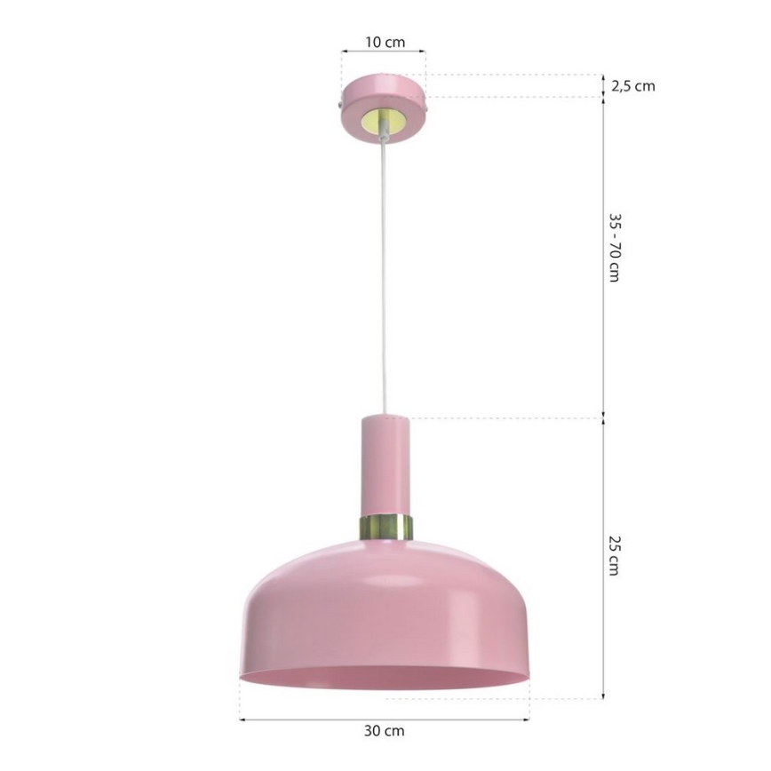 Ljuskrona med snöre MALMO 1xE27/60W/230V