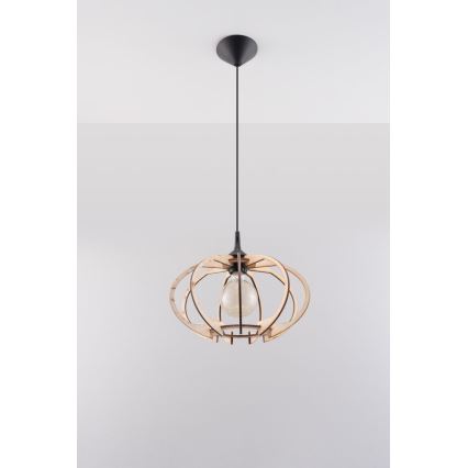 Ljuskrona med snöre MANDELINO 1xE27/60W/230V