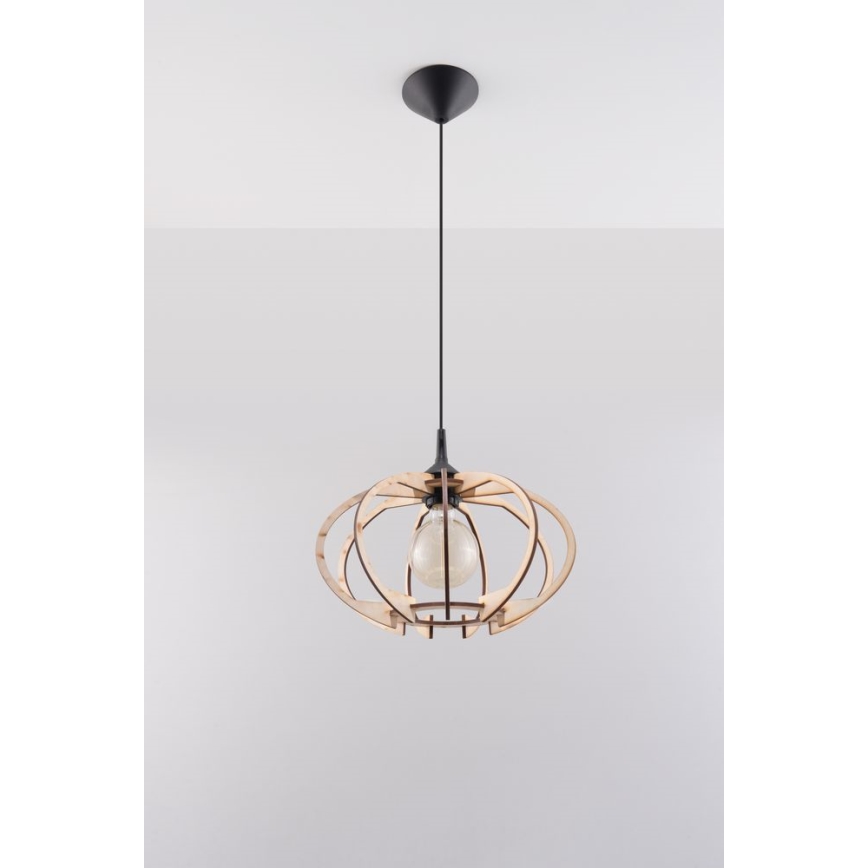 Ljuskrona med snöre MANDELINO 1xE27/60W/230V