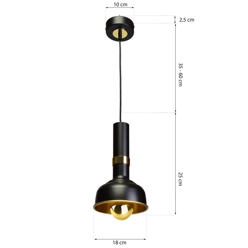 Ljuskrona med snöre MARGO 1×E27/5.5W/230V