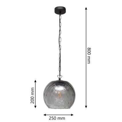 Ljuskrona med snöre MARILLA 1xE27/15W/230V