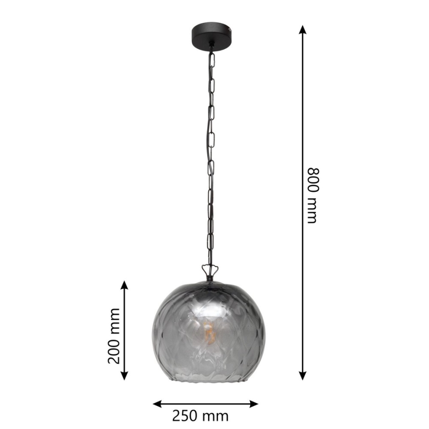 Ljuskrona med snöre MARILLA 1xE27/15W/230V