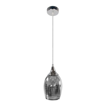 Ljuskrona med snöre MARINA 1xE27/60W/230V krom