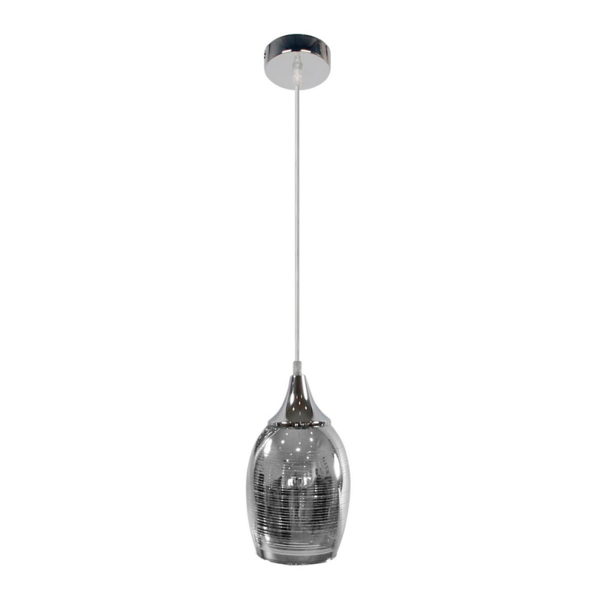 Ljuskrona med snöre MARINA 1xE27/60W/230V krom