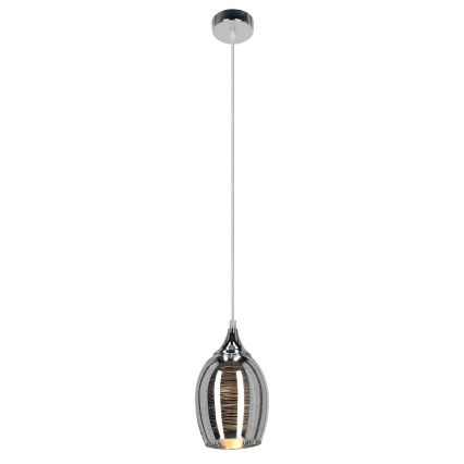 Ljuskrona med snöre MARINA 1xE27/60W/230V krom