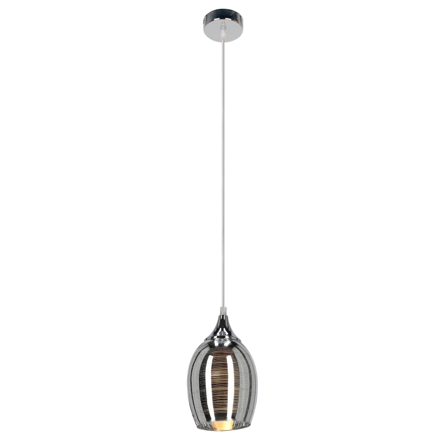 Ljuskrona med snöre MARINA 1xE27/60W/230V krom