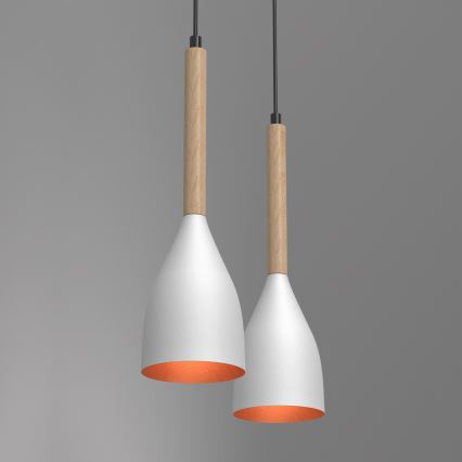 Ljuskrona med snöre MUZA 2xE27/60W/230V