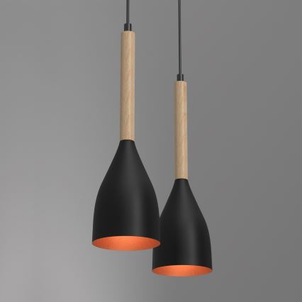 Ljuskrona med snöre MUZA 2xE27/60W/230V