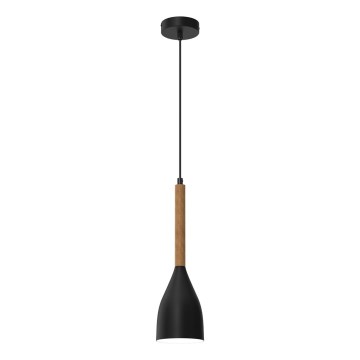 Ljuskrona med snöre MUZA NEW 1xE27/60W/230V svart