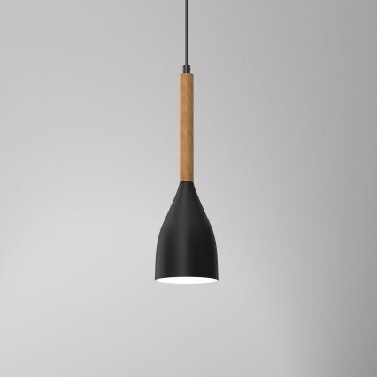Ljuskrona med snöre MUZA NEW 1xE27/60W/230V svart