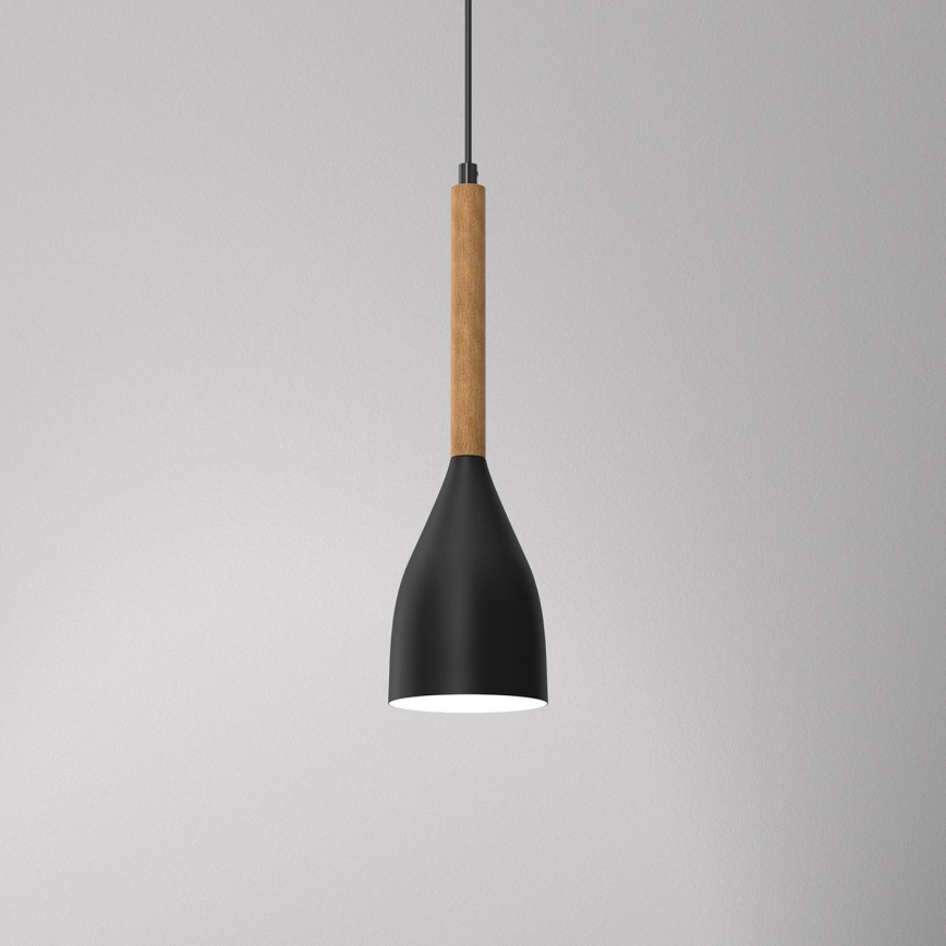 Ljuskrona med snöre MUZA NEW 1xE27/60W/230V svart