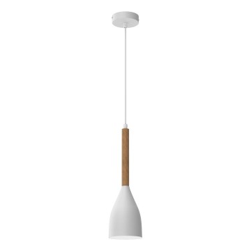 Ljuskrona med snöre MUZA NEW 1xE27/60W/230V vit