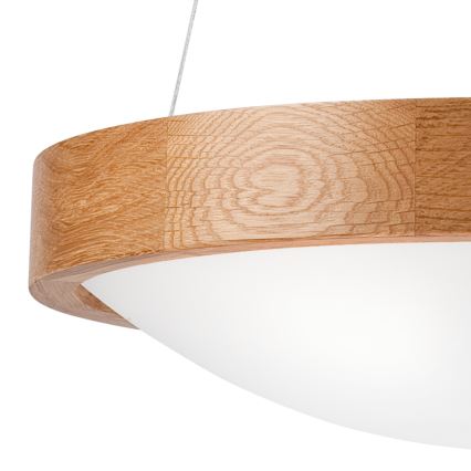 Ljuskrona med snöre OAK SLIM 2xE27/60W/230V ø 37 cm ek