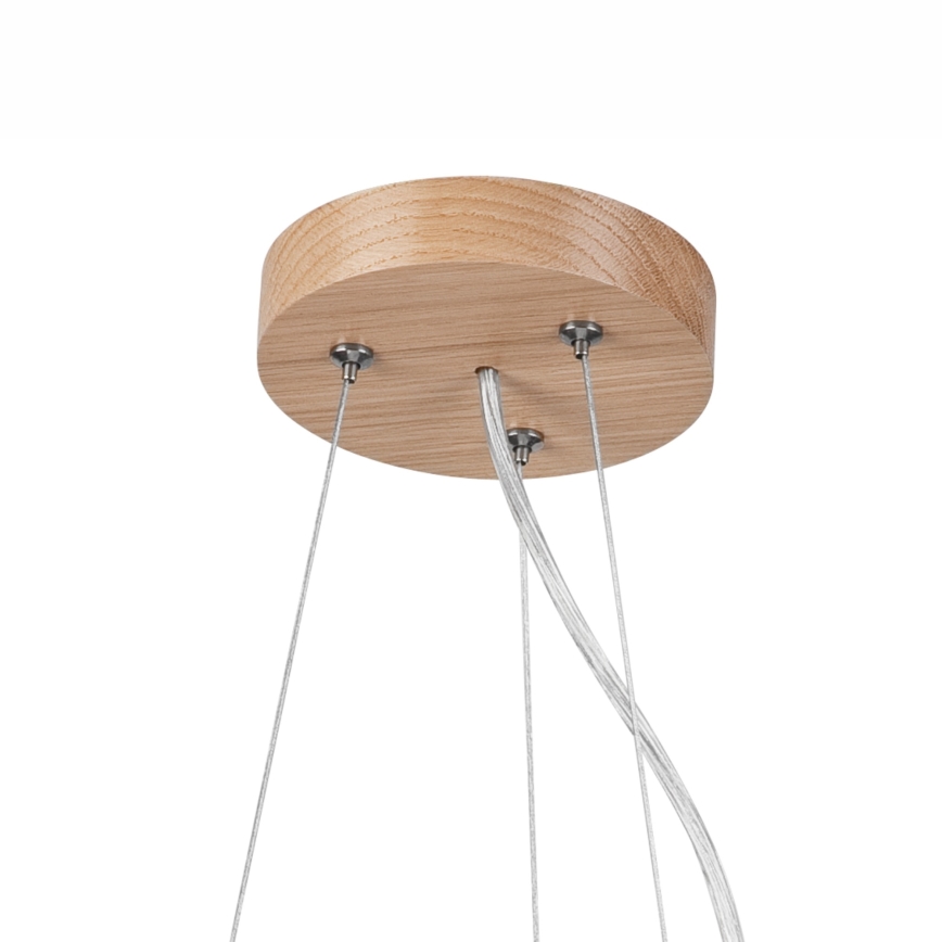 Ljuskrona med snöre OAK SLIM 2xE27/60W/230V ø 37 cm ek