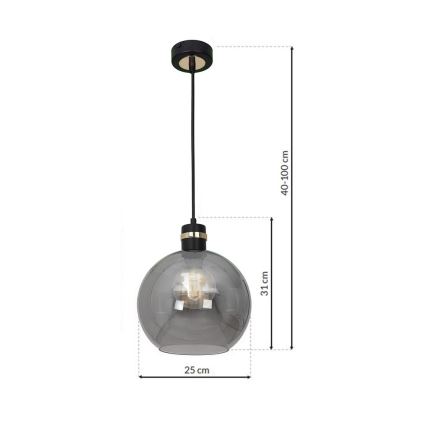 Ljuskrona med snöre OMEGA 1xE27/60W/230V