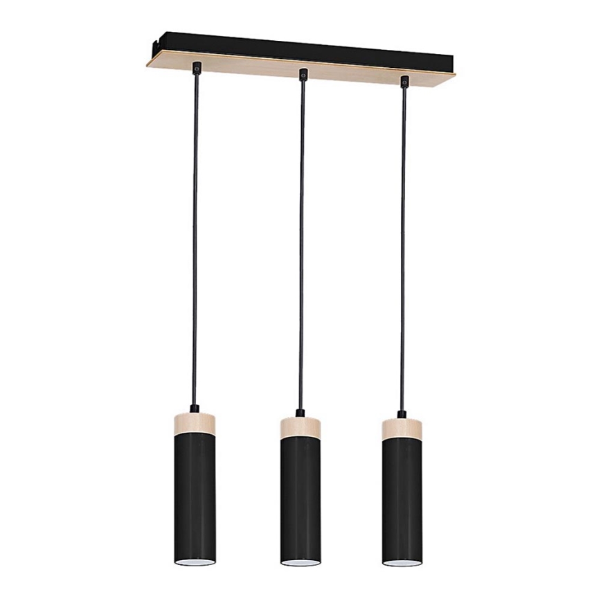 Ljuskrona med snöre PEDRO 3xGU10/25W/230V